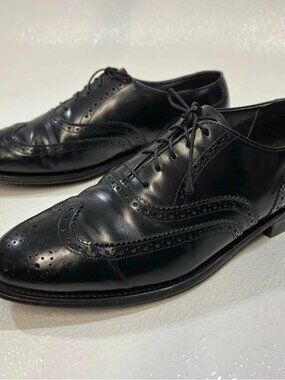Hanover Men’s Dress Formal Elegant Oxford Leather Comfort Shoes Size 9.5